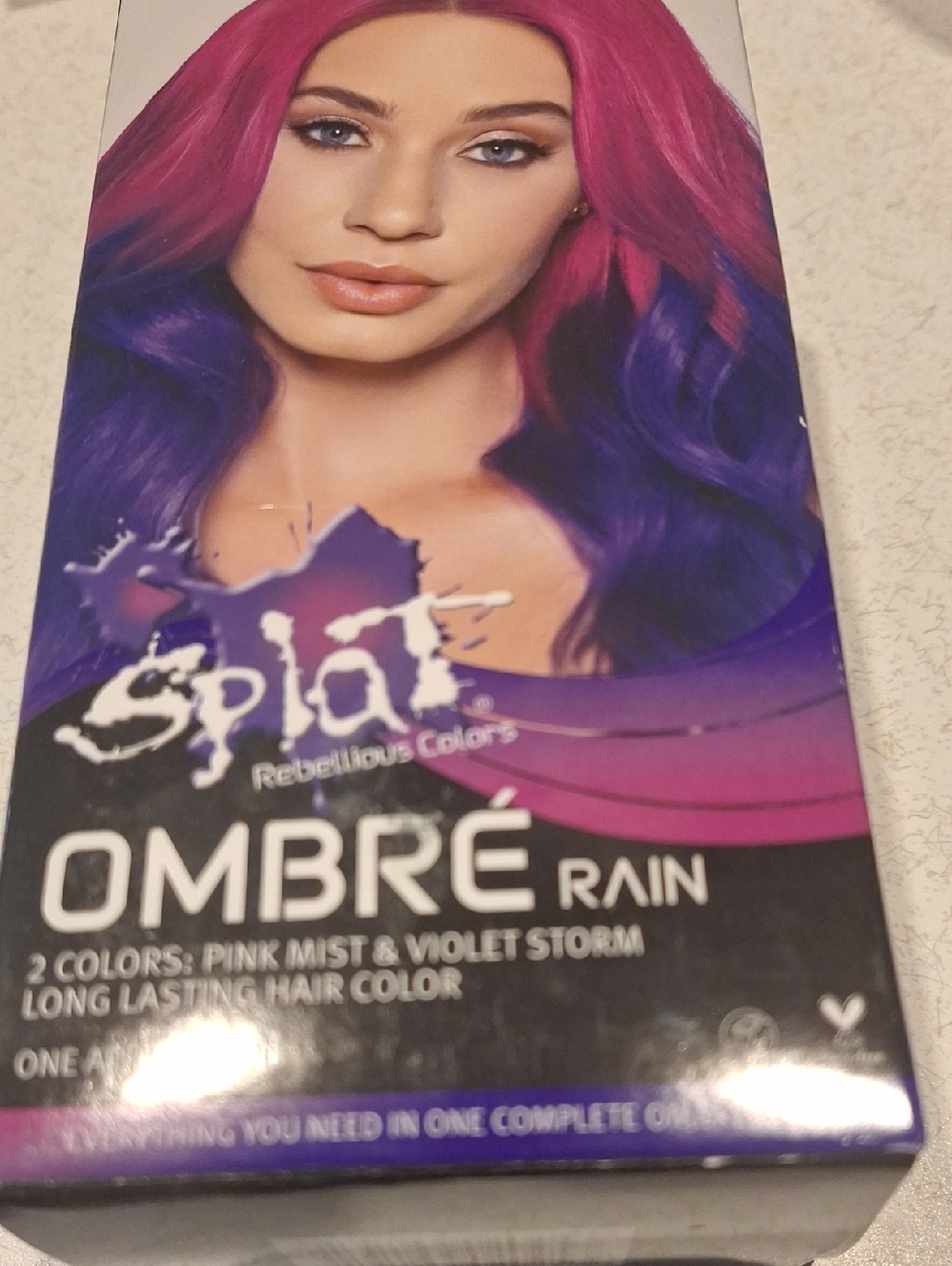 Splat OMBRÉ Rain Pink Mist & Violet Storm Long-Lasting Hair Color